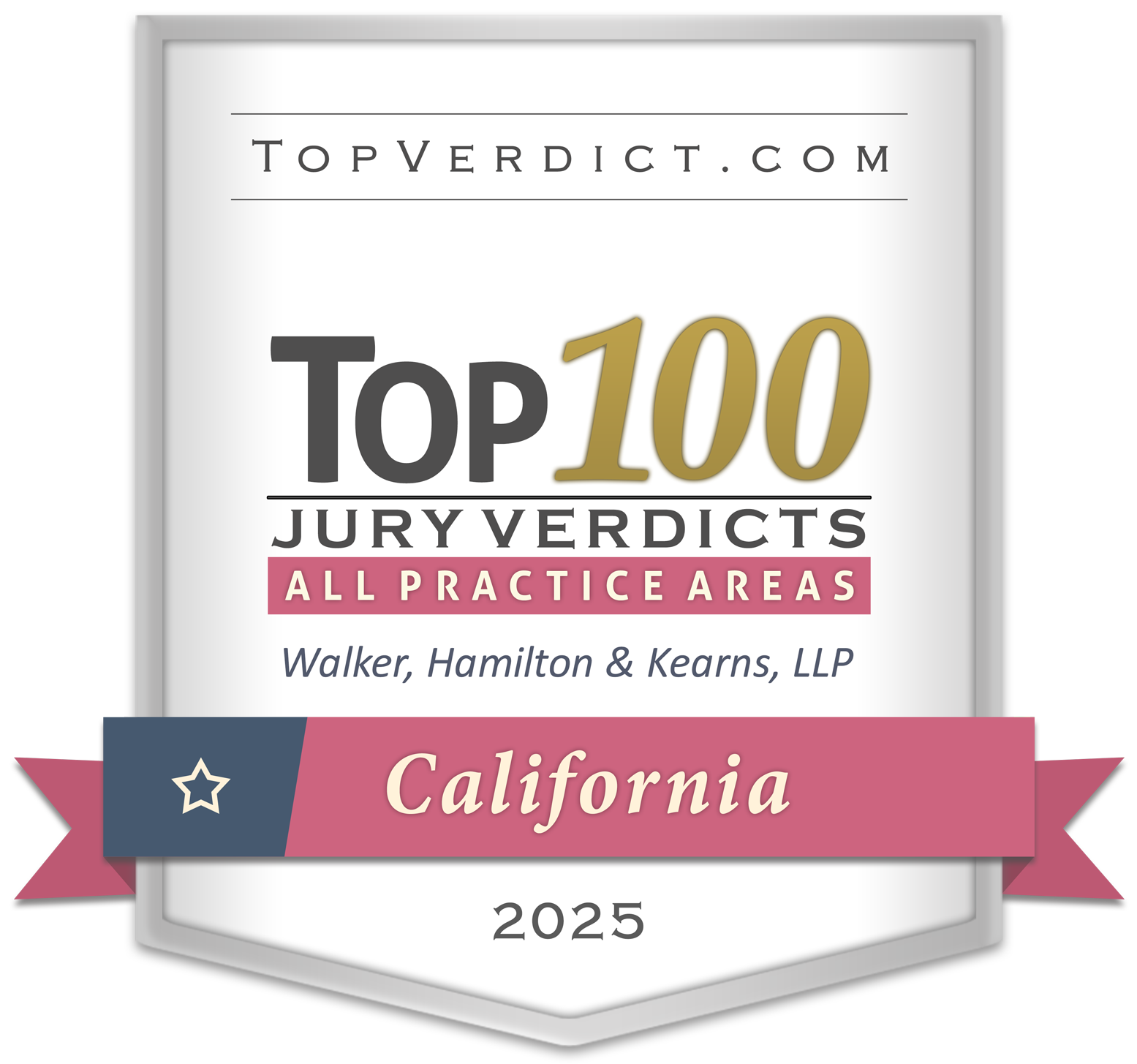 TopVerdict.com Top 100 Jury Verdicts in California 2025